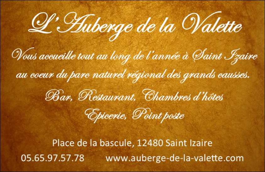 Auberge de la Valette — Verso